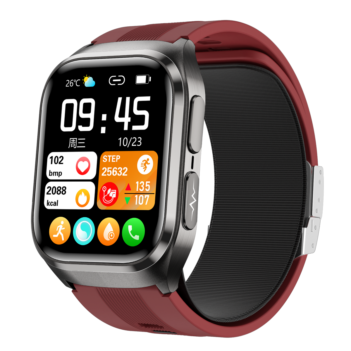 Smartwatch S17 accurate true blood pressure ECG blood sugar monitoring