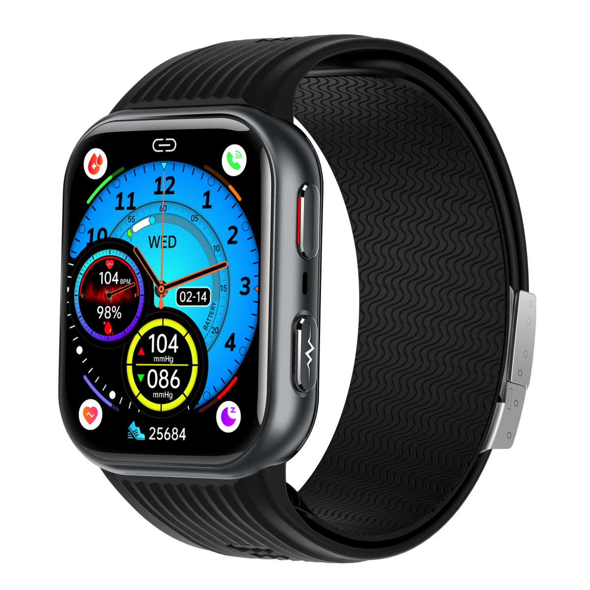 Smartwatch TK67 Air Pump Airbag bluetooth calling ECG SOS