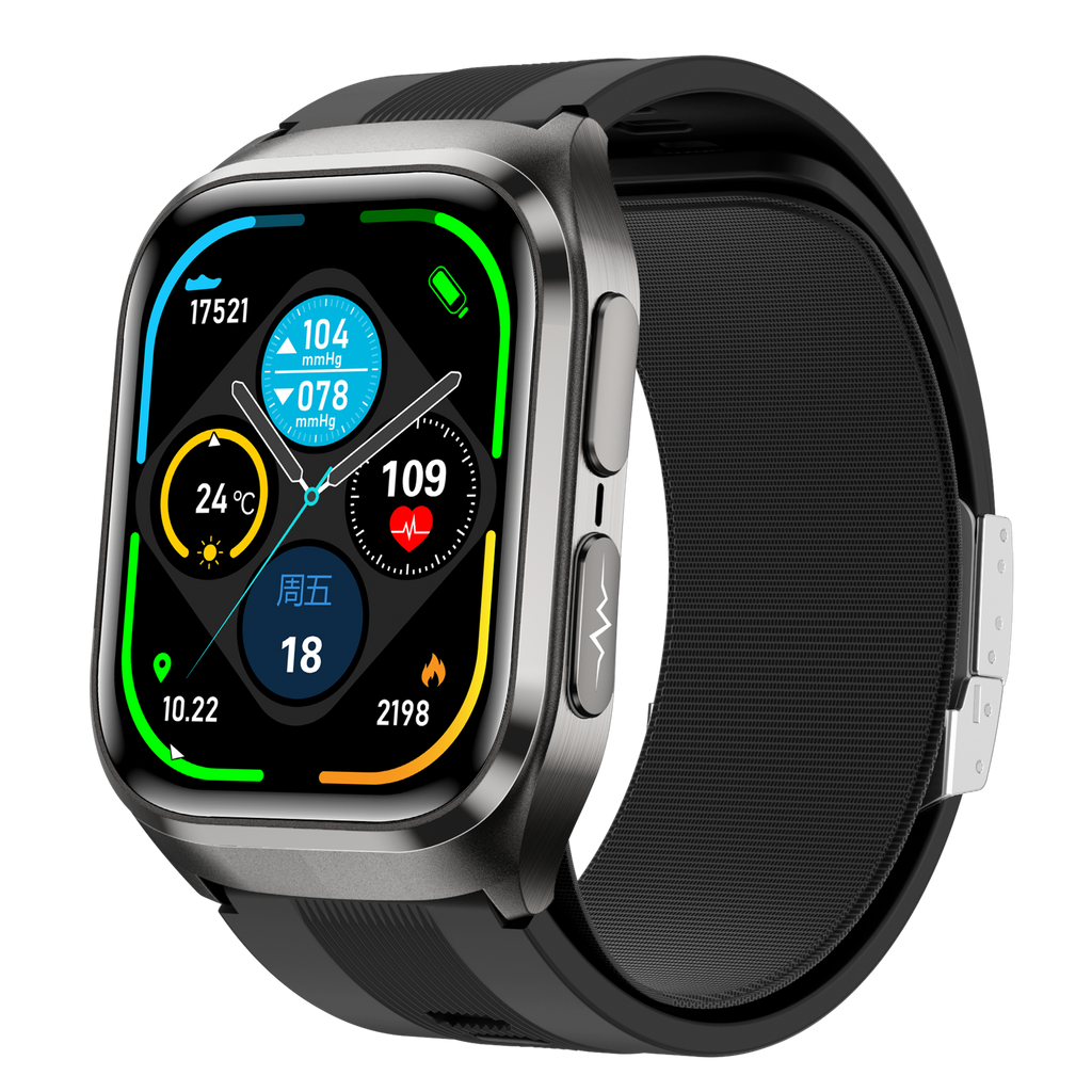 Smartwatch S17 accurate true blood pressure ECG blood sugar monitoring