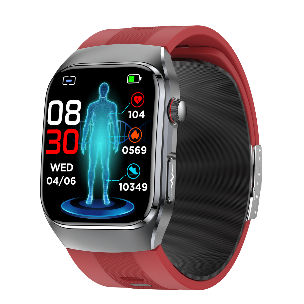 Smartwatch S100 Air pump balloon accurate blood pressure EGC SOS