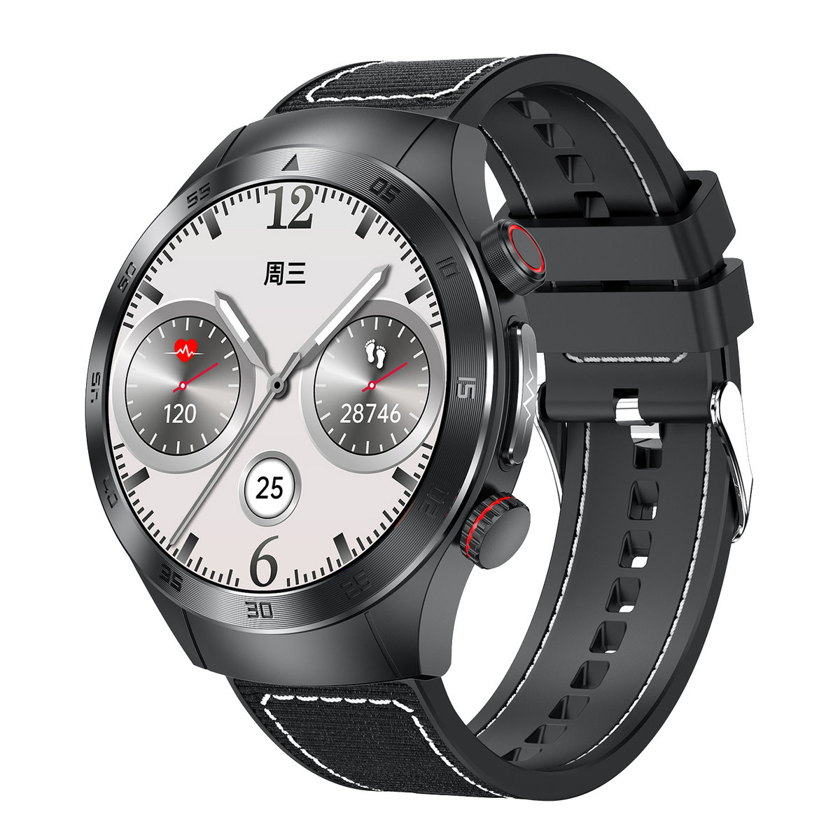 Smartwatch E800 ECG laser therapy blood lipid uric acid monitoring