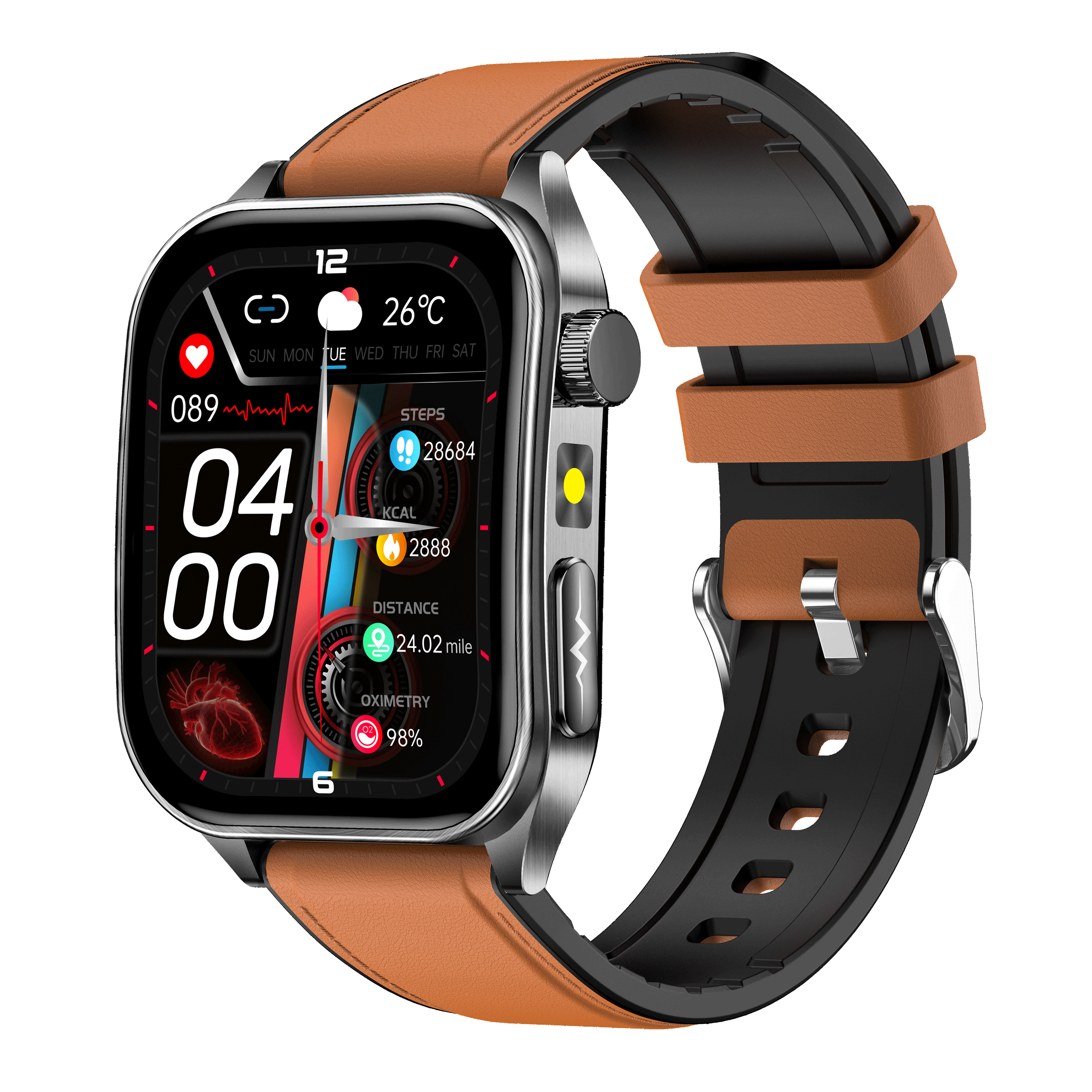 Smartwatch E810 ECG Blood lipid blood oxygen uric acid body temperature monitoring