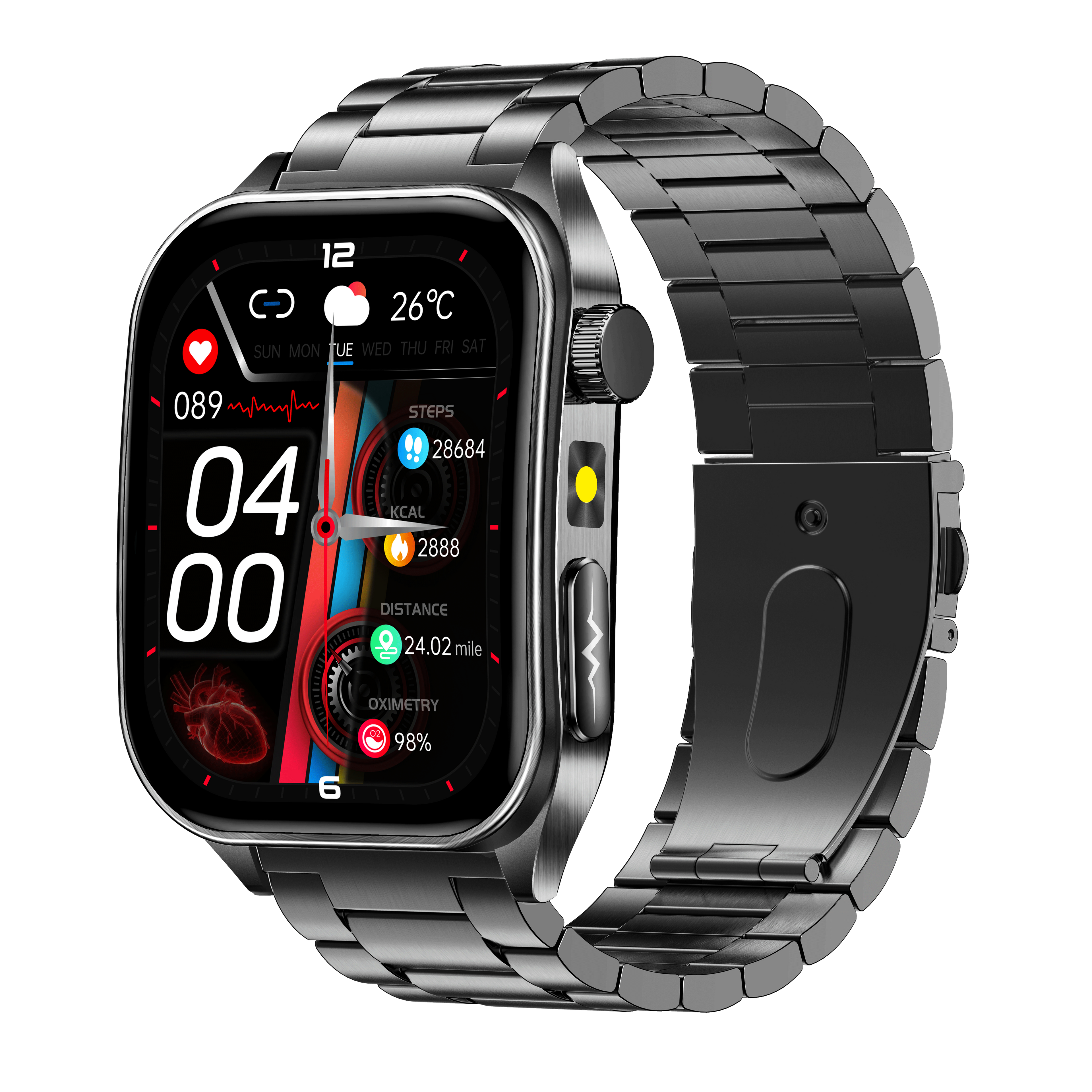 Smartwatch E810 ECG Blood lipid blood oxygen uric acid body temperature monitoring