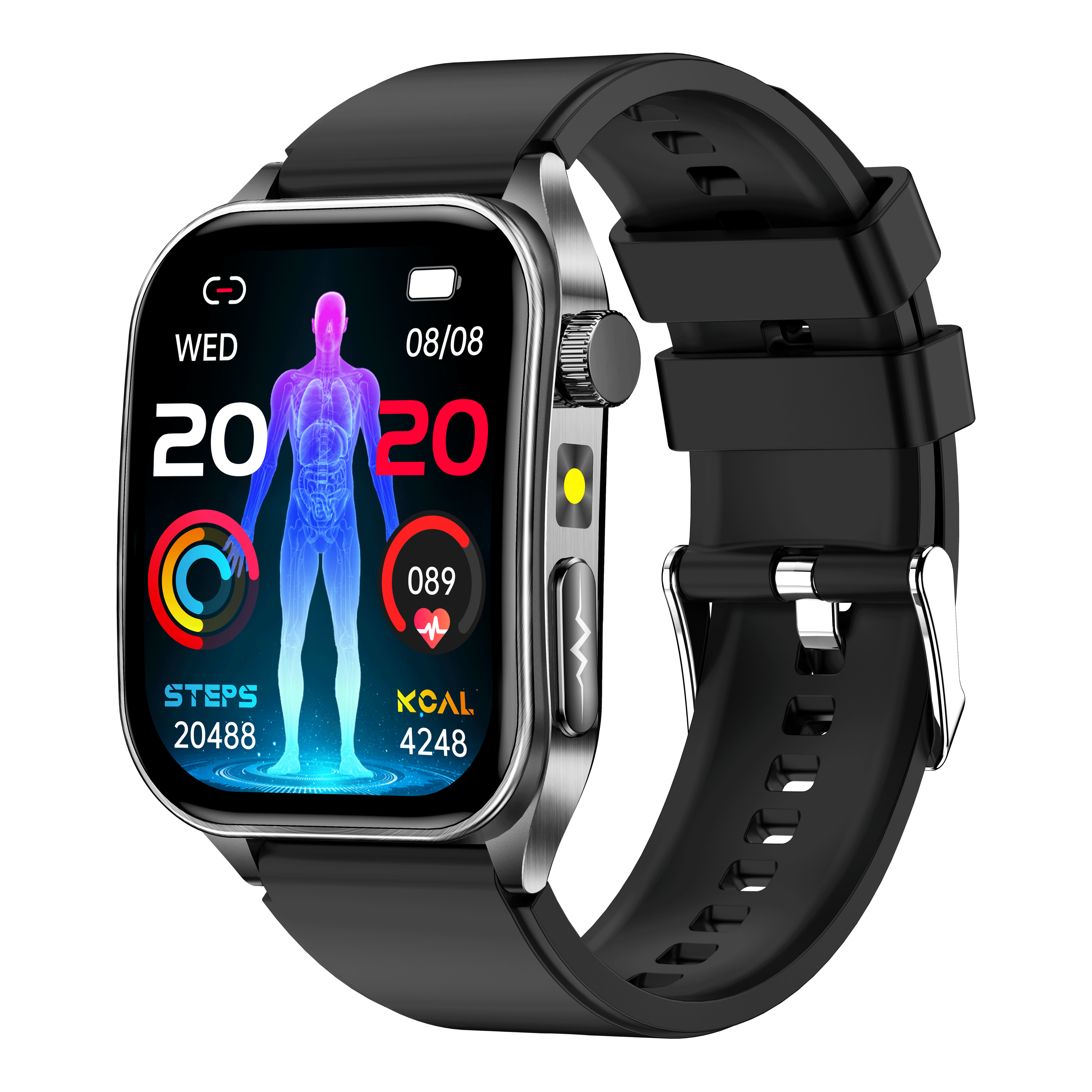 Smartwatch E810 ECG Blood lipid blood oxygen uric acid body temperature monitoring
