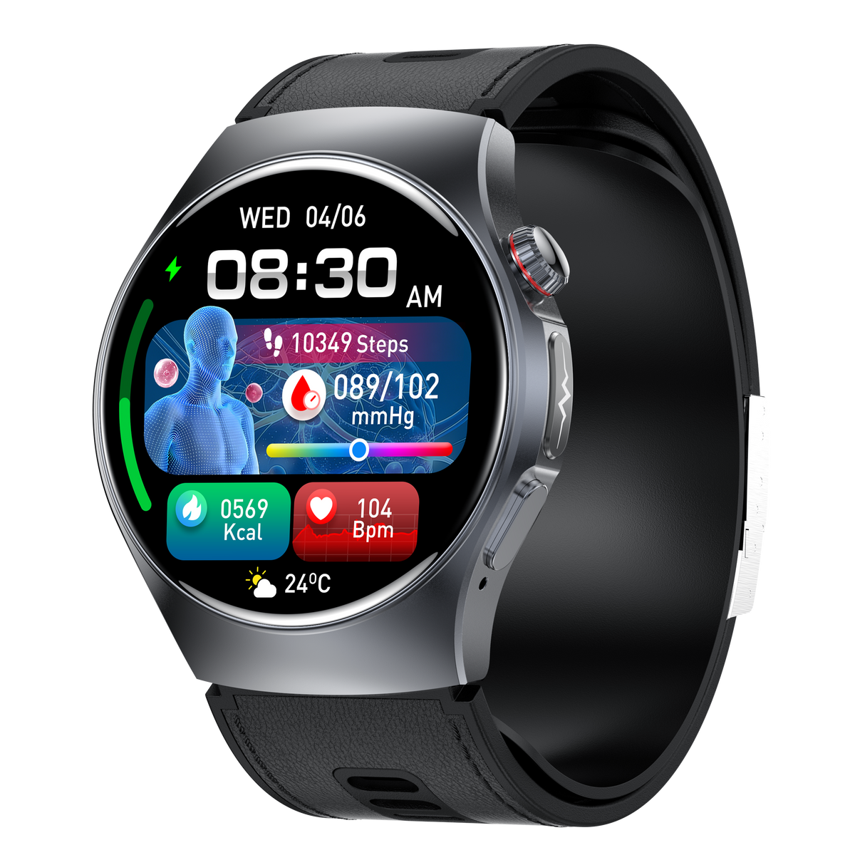 Smartwatch GS206 SIM card ECG heart health analysis heart rate monitoring