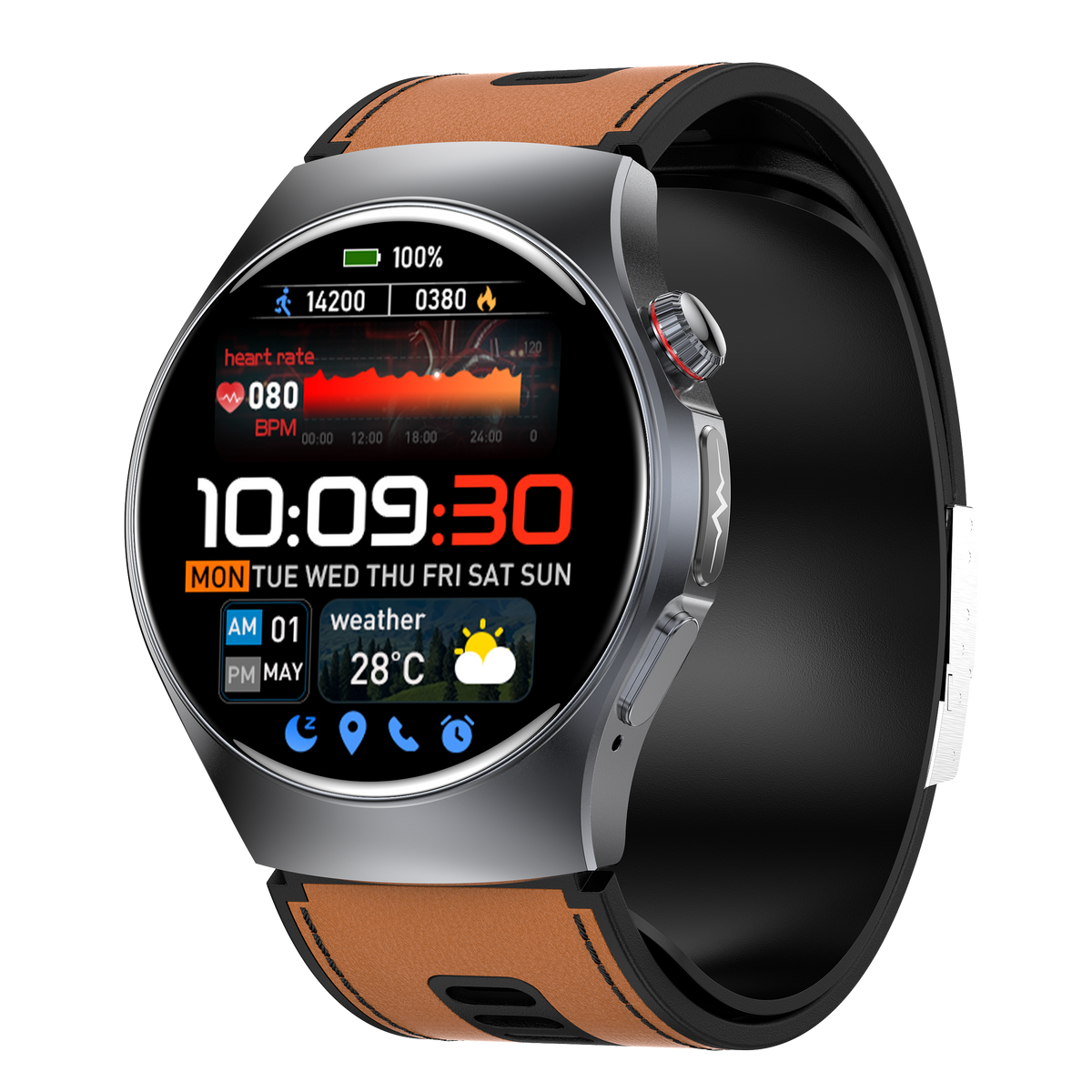 Smartwatch GS206 SIM card ECG heart health analysis heart rate monitoring