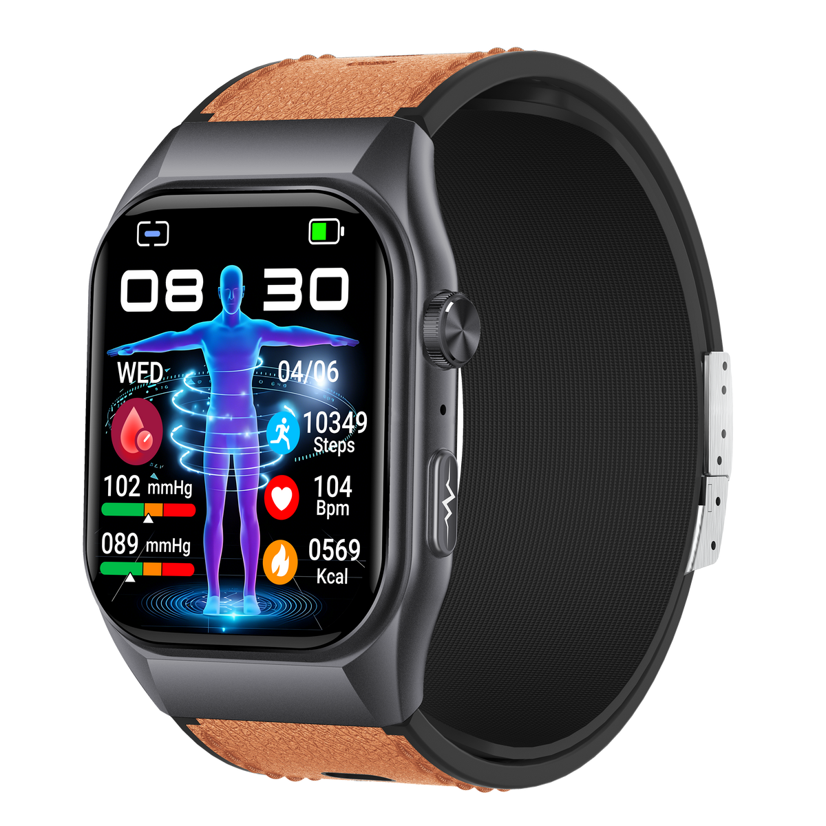 Smartwatch GS500 SIM card ECG heart health analysis heart rate monitoring