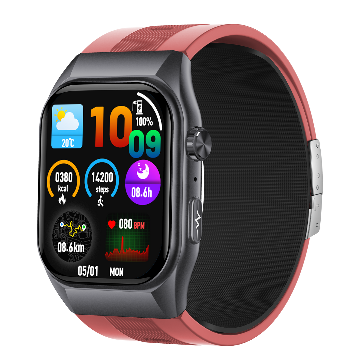 Smartwatch GS500 SIM card ECG heart health analysis heart rate monitoring