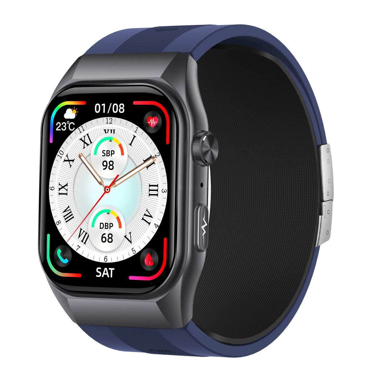 Smartwatch GS500 SIM card ECG heart health analysis heart rate monitoring