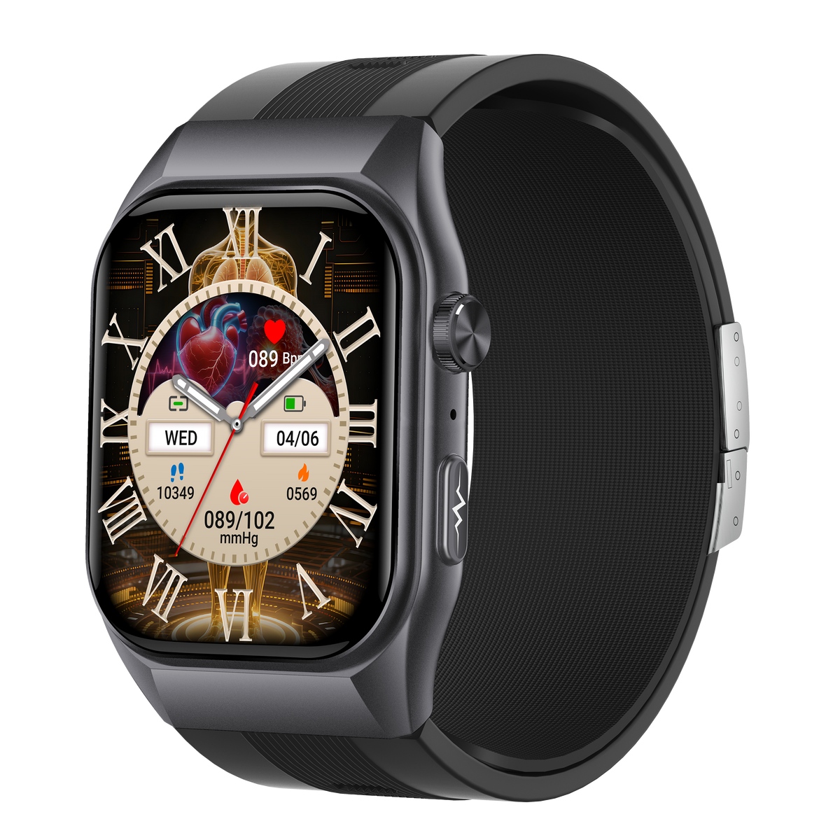 Smartwatch GS500 SIM card ECG heart health analysis heart rate monitoring