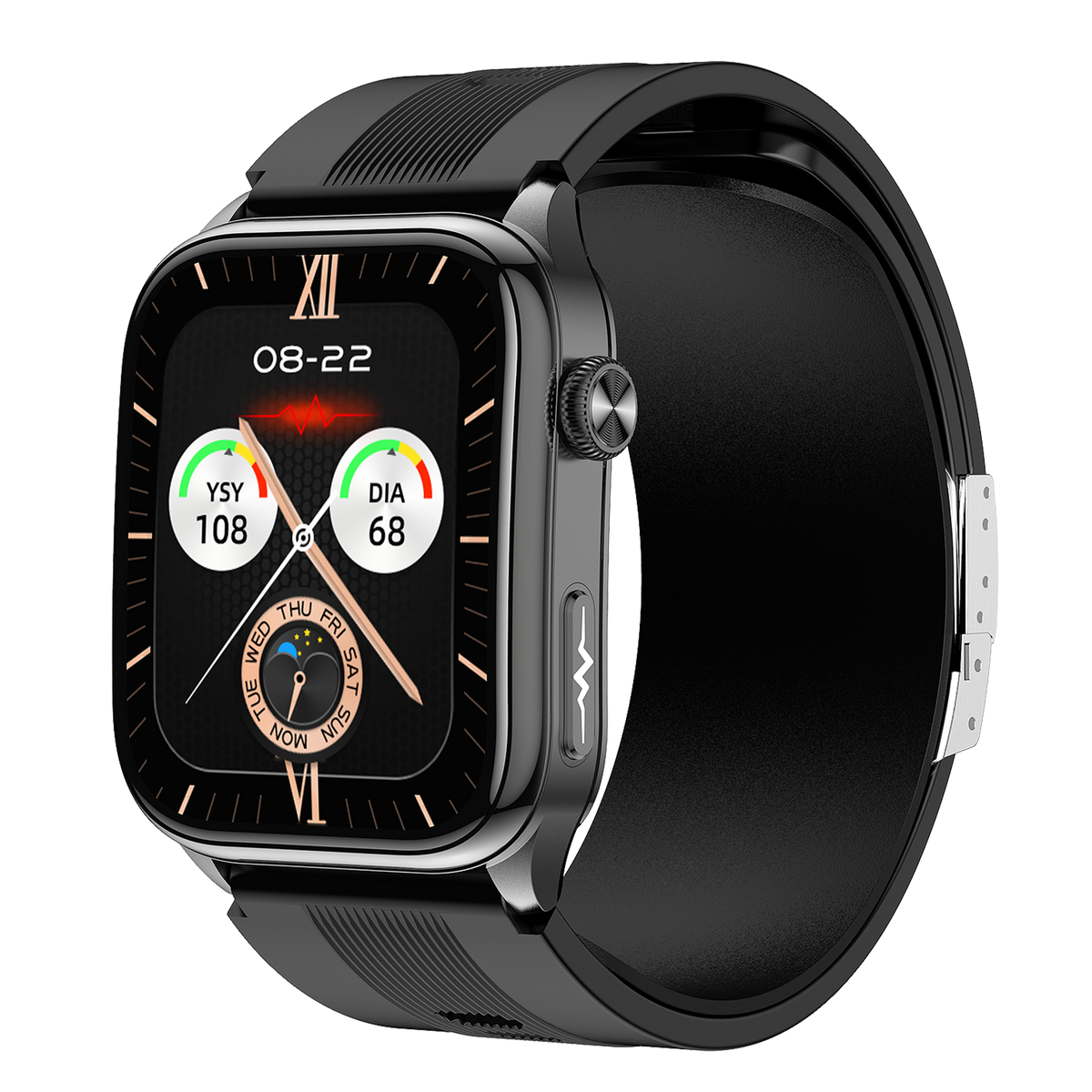 Smartwatch S101 Closed-cavity air pump airbag-type blood pressure testing ECG