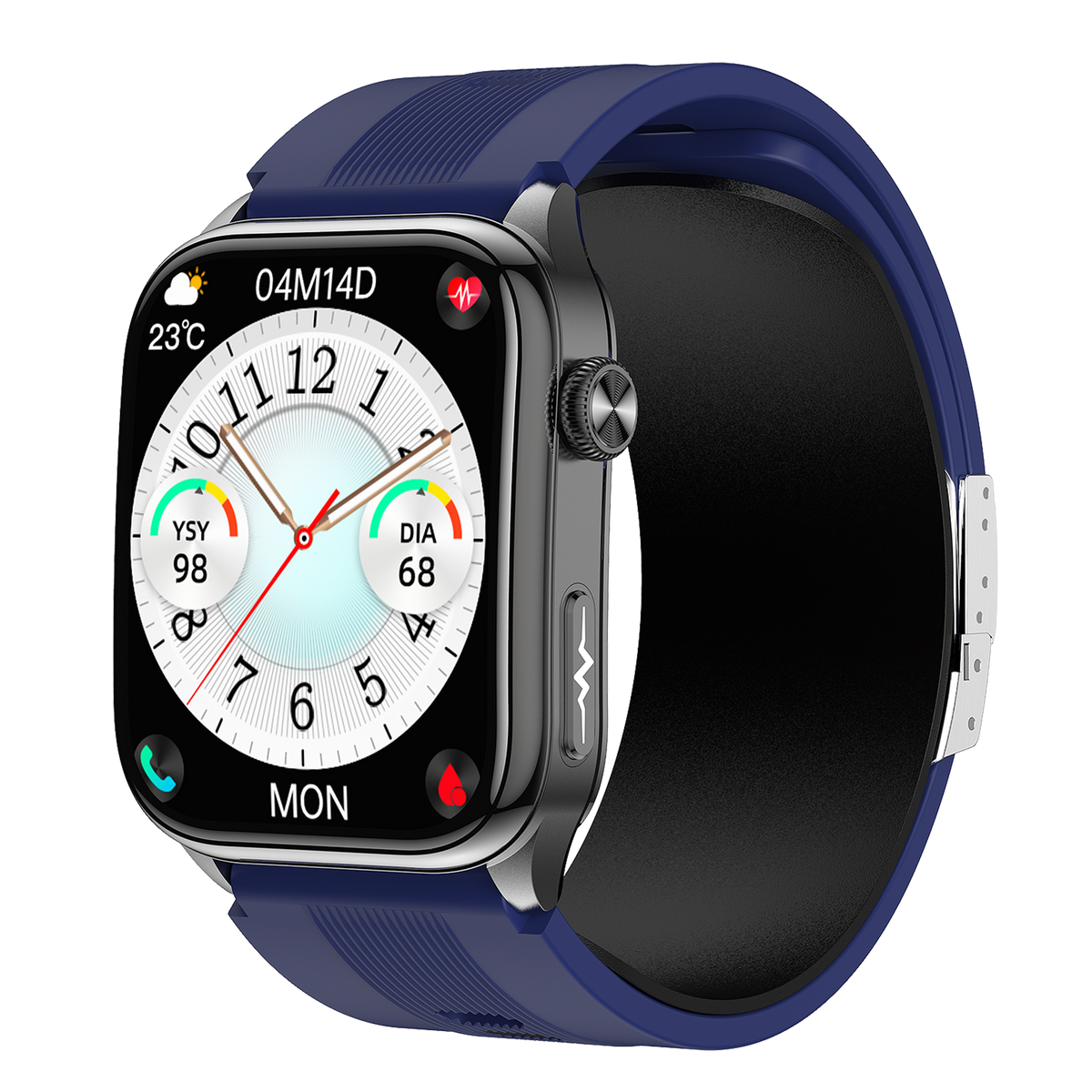 Smartwatch S101 Closed-cavity air pump airbag-type blood pressure testing ECG