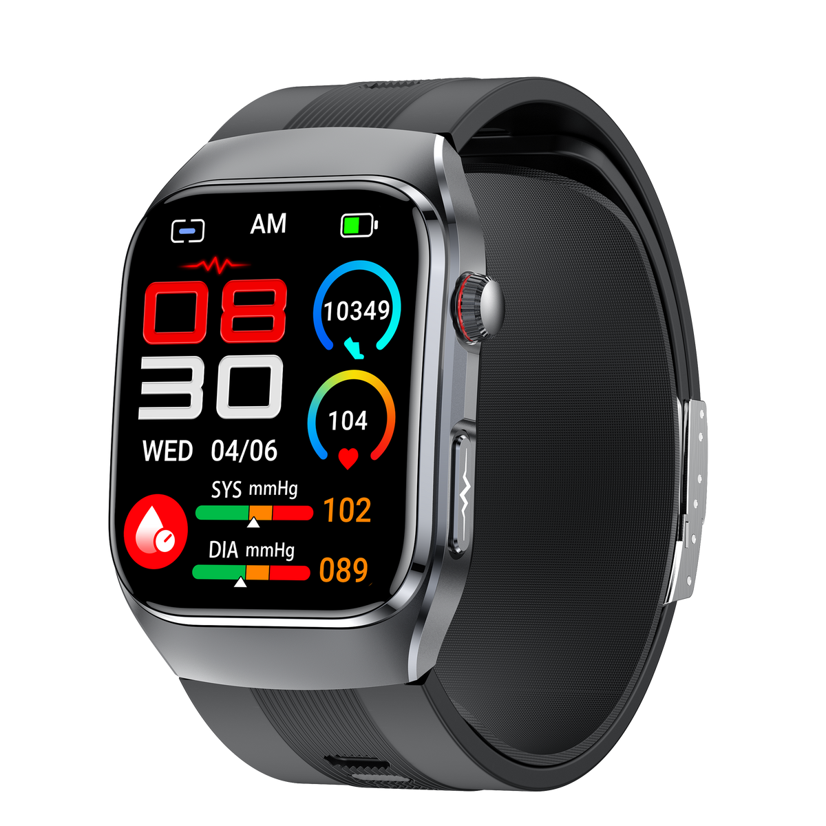 Smartwatch S100 Air pump balloon accurate blood pressure EGC SOS