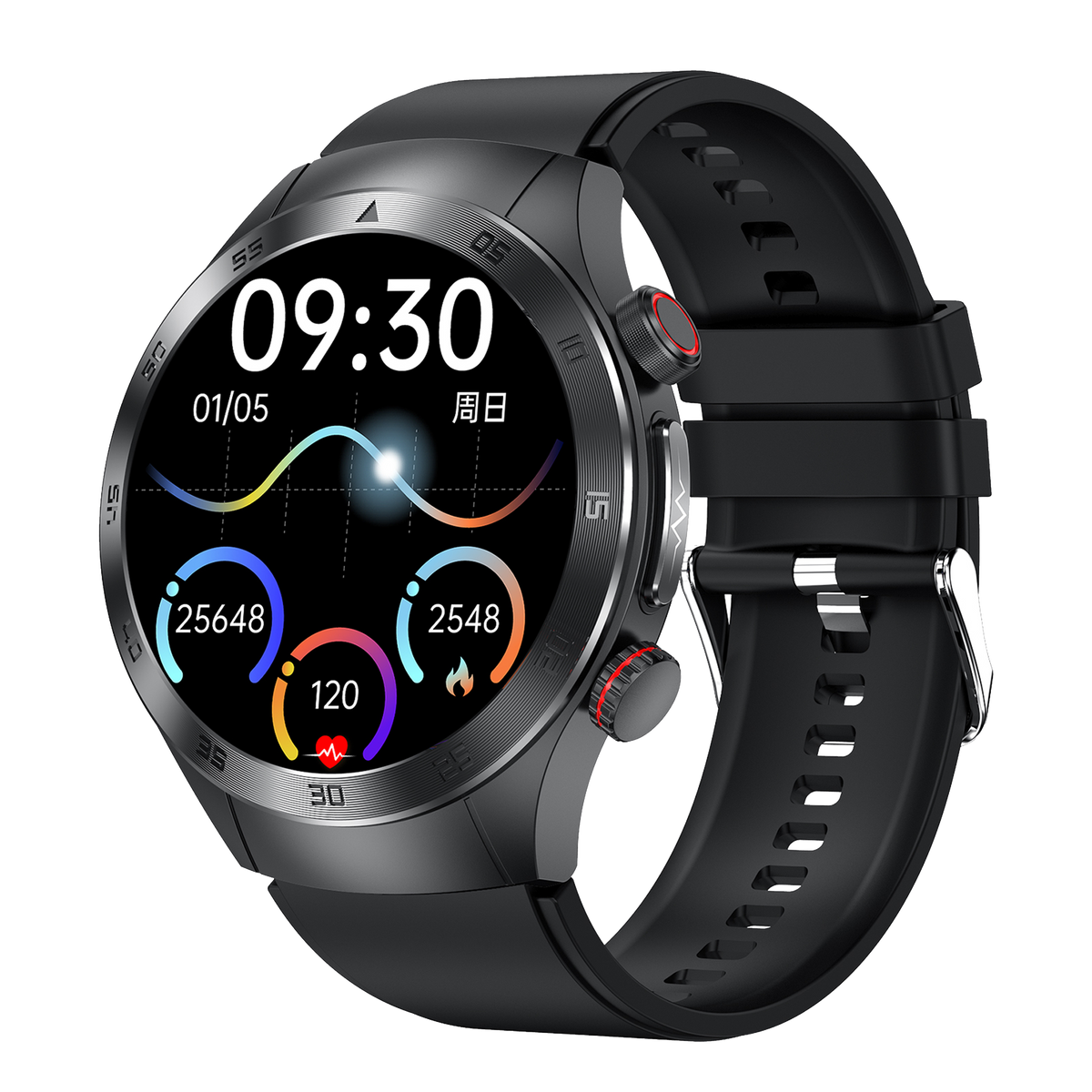 Smartwatch E800 ECG laser therapy blood lipid uric acid monitoring