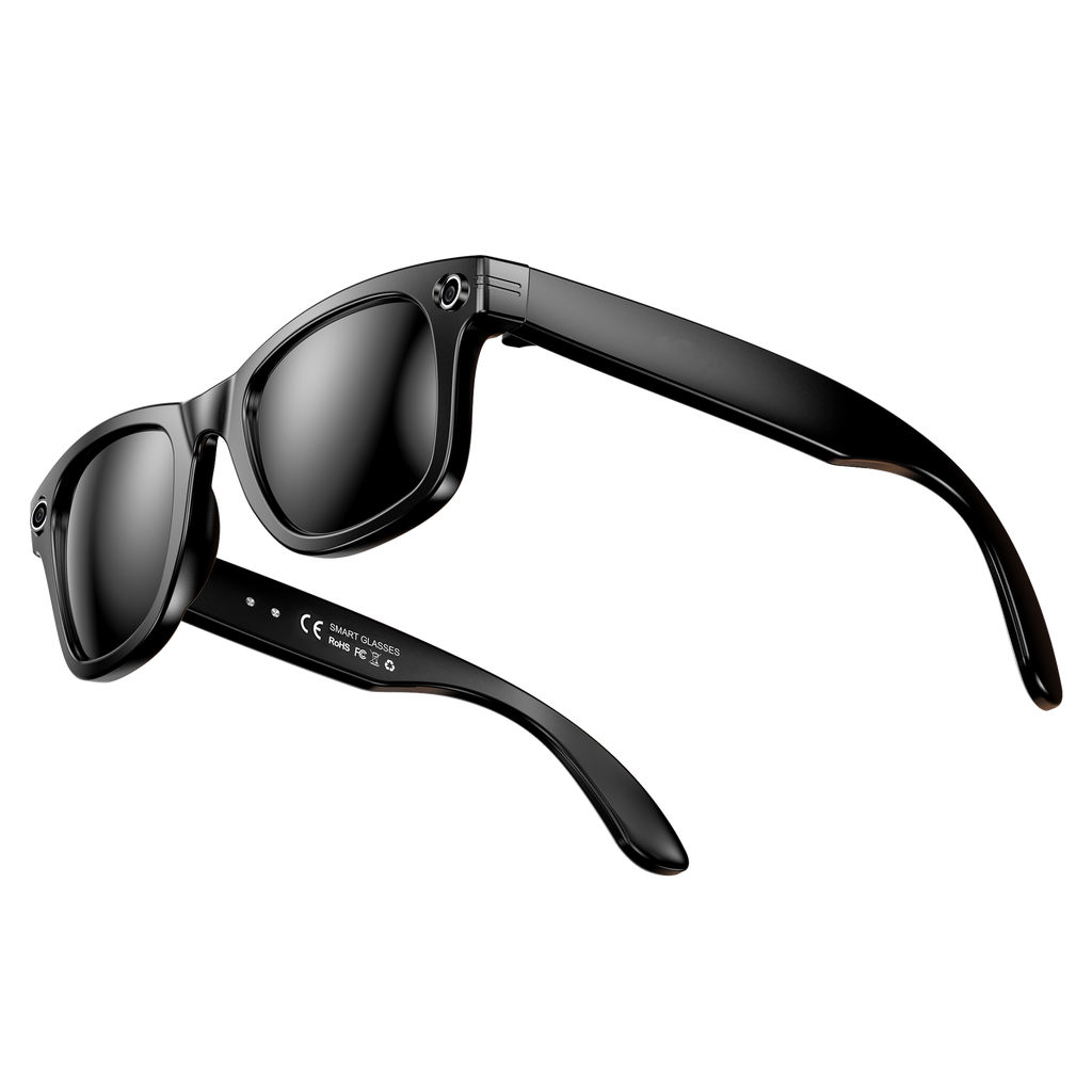 Lunettes intelligentes IA W610, caméra haute définition, reconnaissance photo IA, traduction intelligente IA, photographie et enregistrement vidéo, double microphone avec réduction de bruit