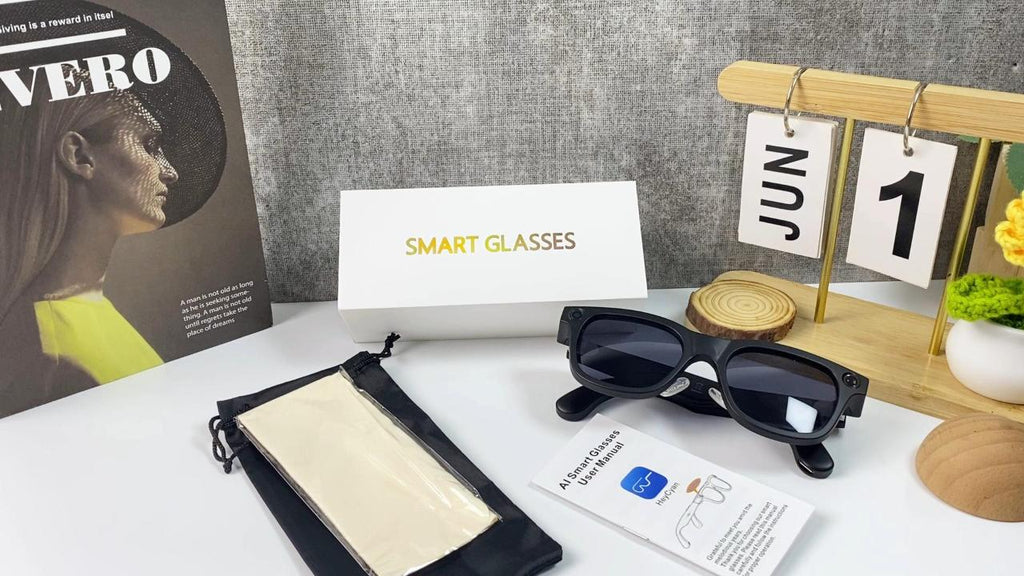AI Smart glasses W660 20MP camera AI photo recognition smart translation photography video recording